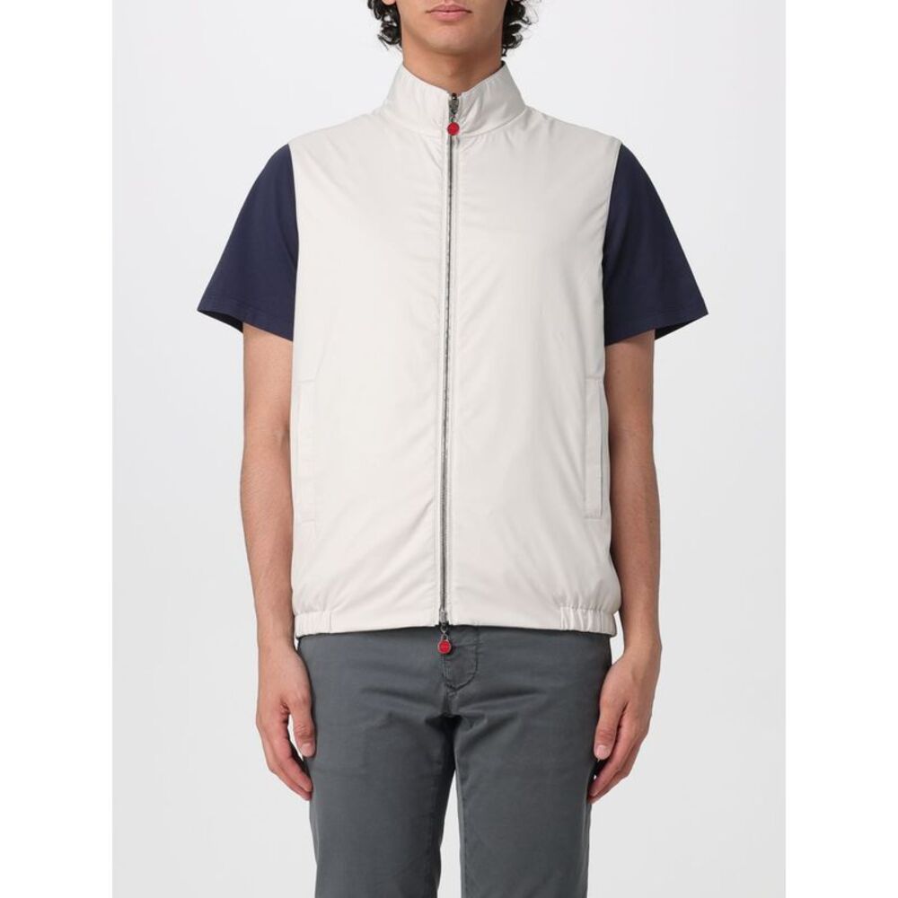 Kiton Suit Vest Men Ivory